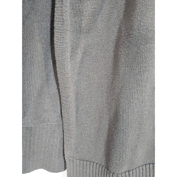 Eileen Fisher Cardigan Sweater Organic Cotton Cascading Open Front Charcoal 2XL - Picture 9 of 9